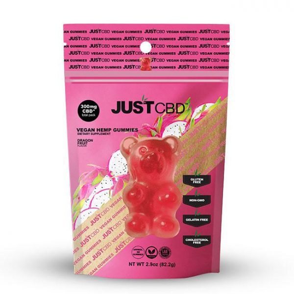 CBD Gummies - Vegan - Dragon Fruit - 300mg - Inspired Life CBD