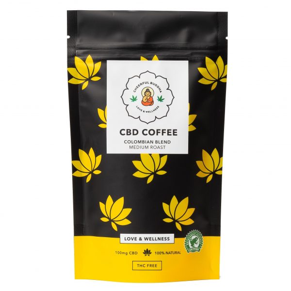 CBD Infused Coffee - Arabica Colombian blend Coffee - 100g - Ground (Caffeinated) - Inspired Life CBD