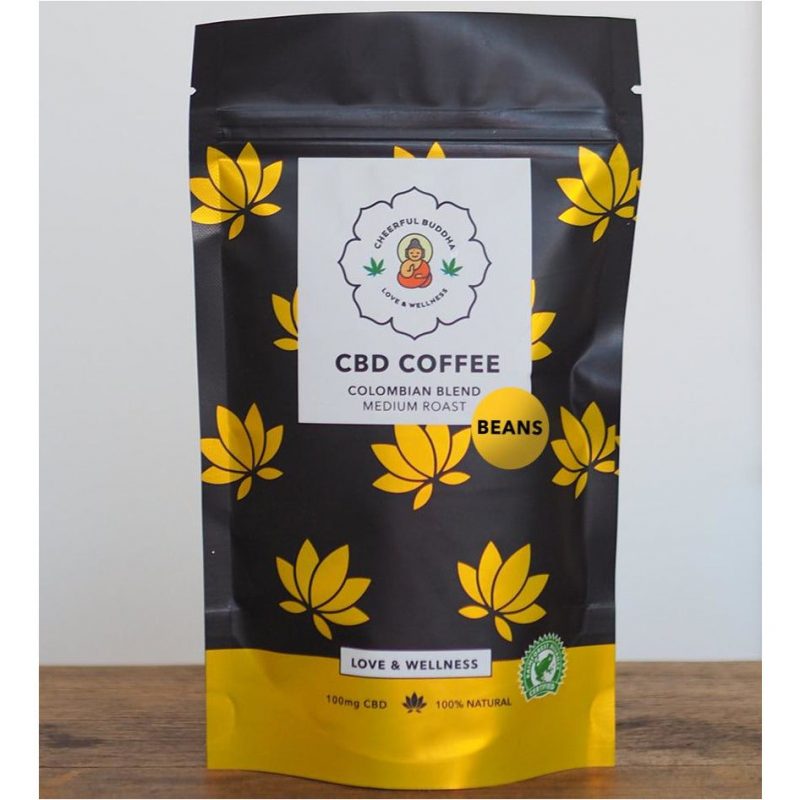 CBD Infused Coffee - Colombian Arabica - Beans (Caffeinated) - 100g - Inspired Life CBD