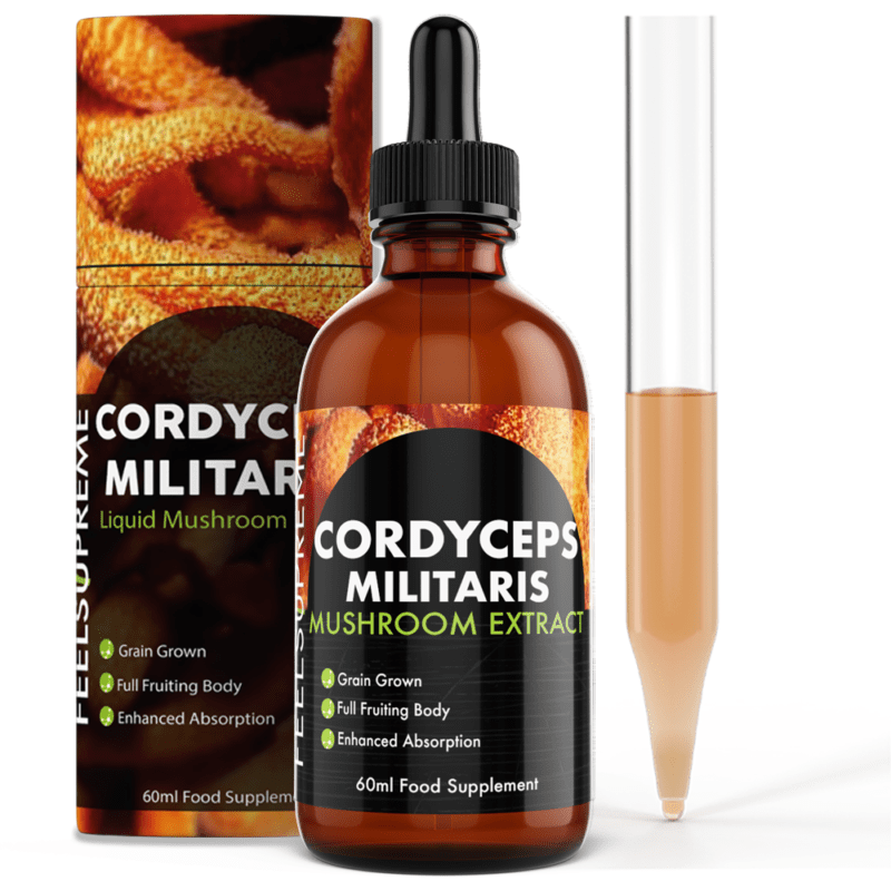 Feel Supreme Cordyceps Militaris mushroom liquid extract tincture 60ml