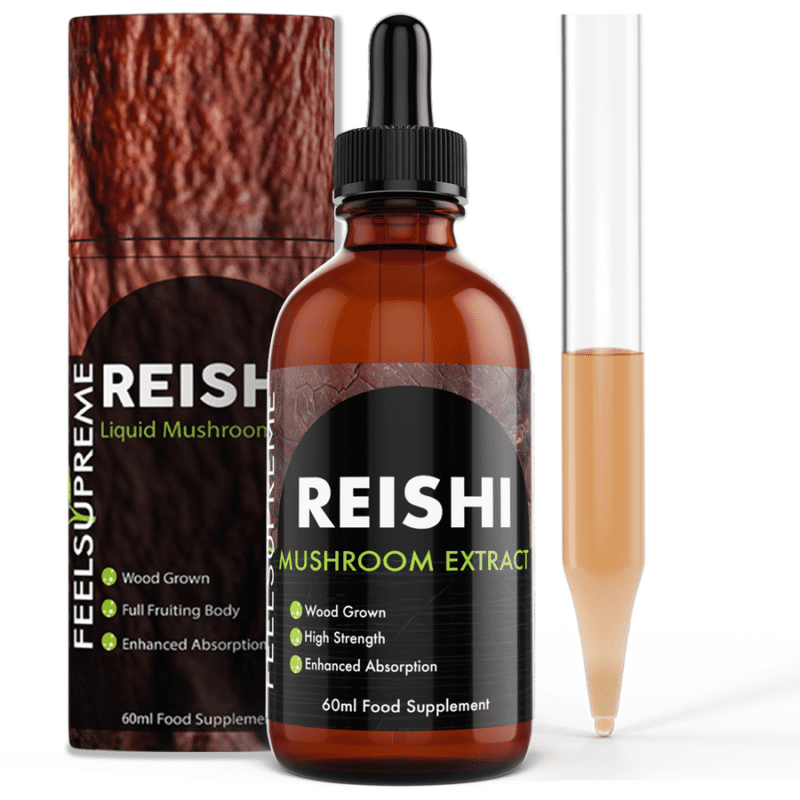 Feel supreme reishi mushroom tincture 60 ml with pipette dropper